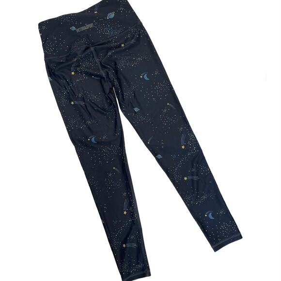 Victorias Secret Sport Galaxy Leggings Womens Size XS Yoga Space Planets - Picture 2 of 9